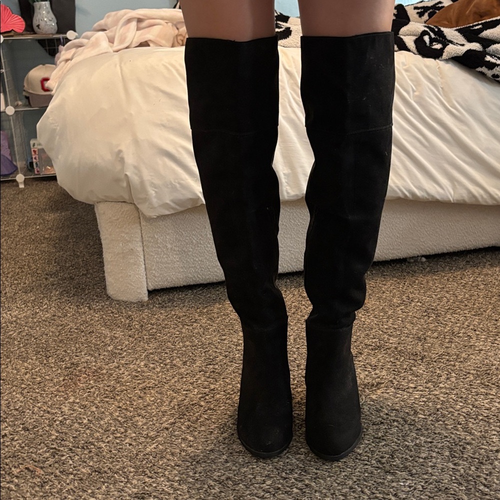Express Black Over the Knee Boots